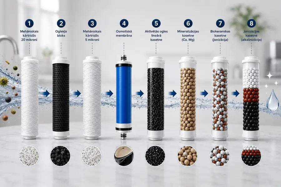 8 Stages Of Filters In RO Systems